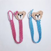 Cute Free Crochet Bear Pacifier Holder Pattern