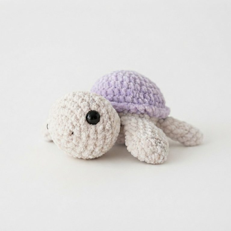 Free Crochet Plushie Turtle Pattern for Beginners