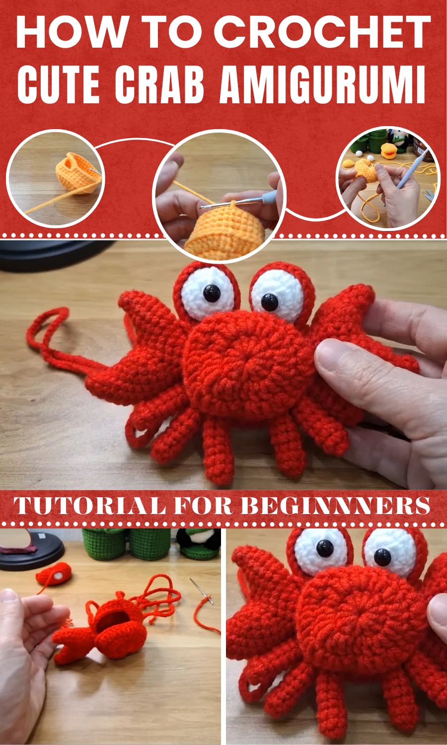 Crochet Cute Crab