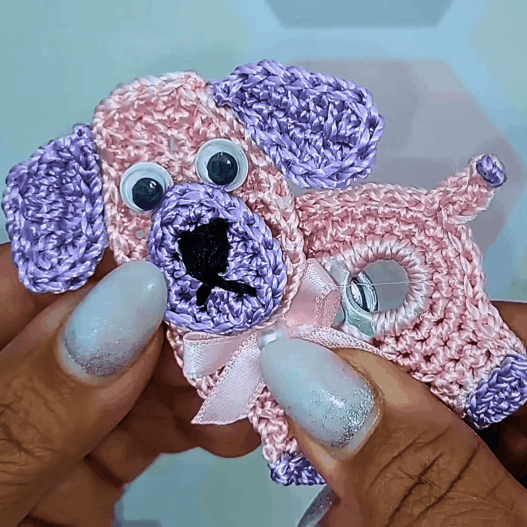 Crochet Dog Keychain Using Soda Can Tab – Easy & Eco-Friendly