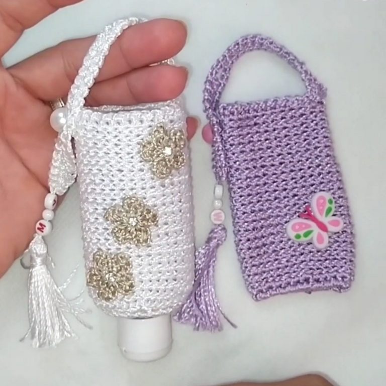 Eco-Friendly Crochet Alcohol Gel Glass Case Pattern You’ll Love