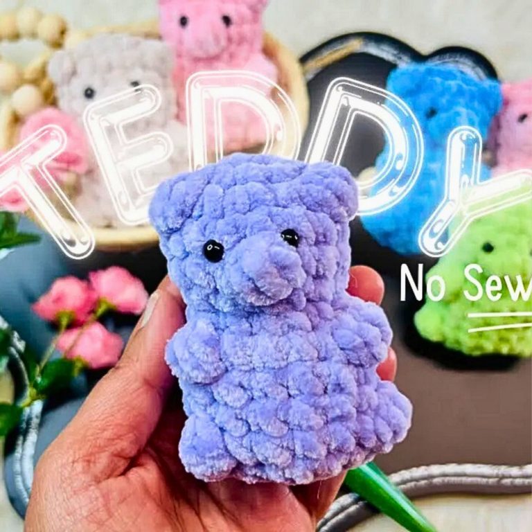 Cuddly Mini Crochet No Sew Teddy for Gifting Magic