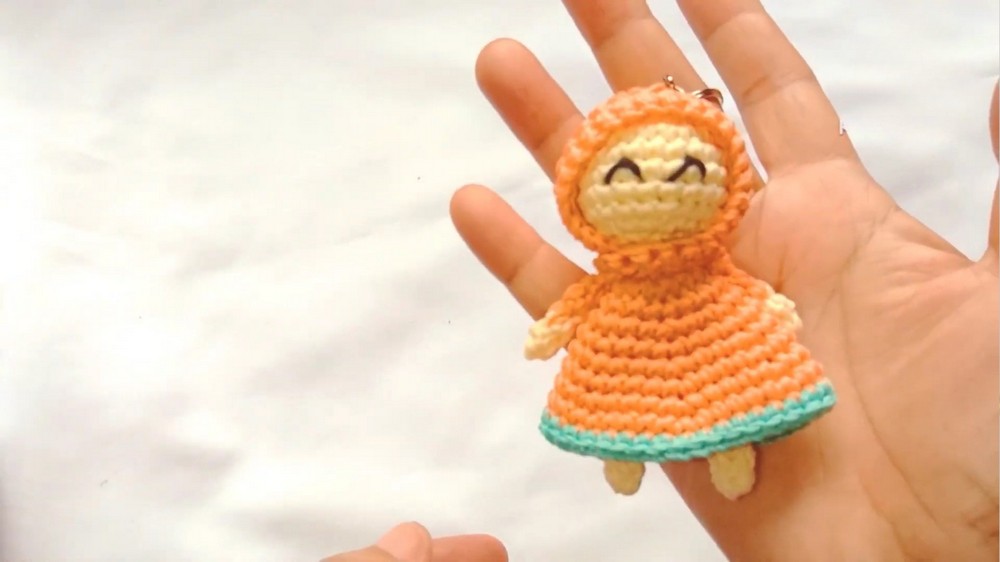 Crochet Keychain Hijab Girl