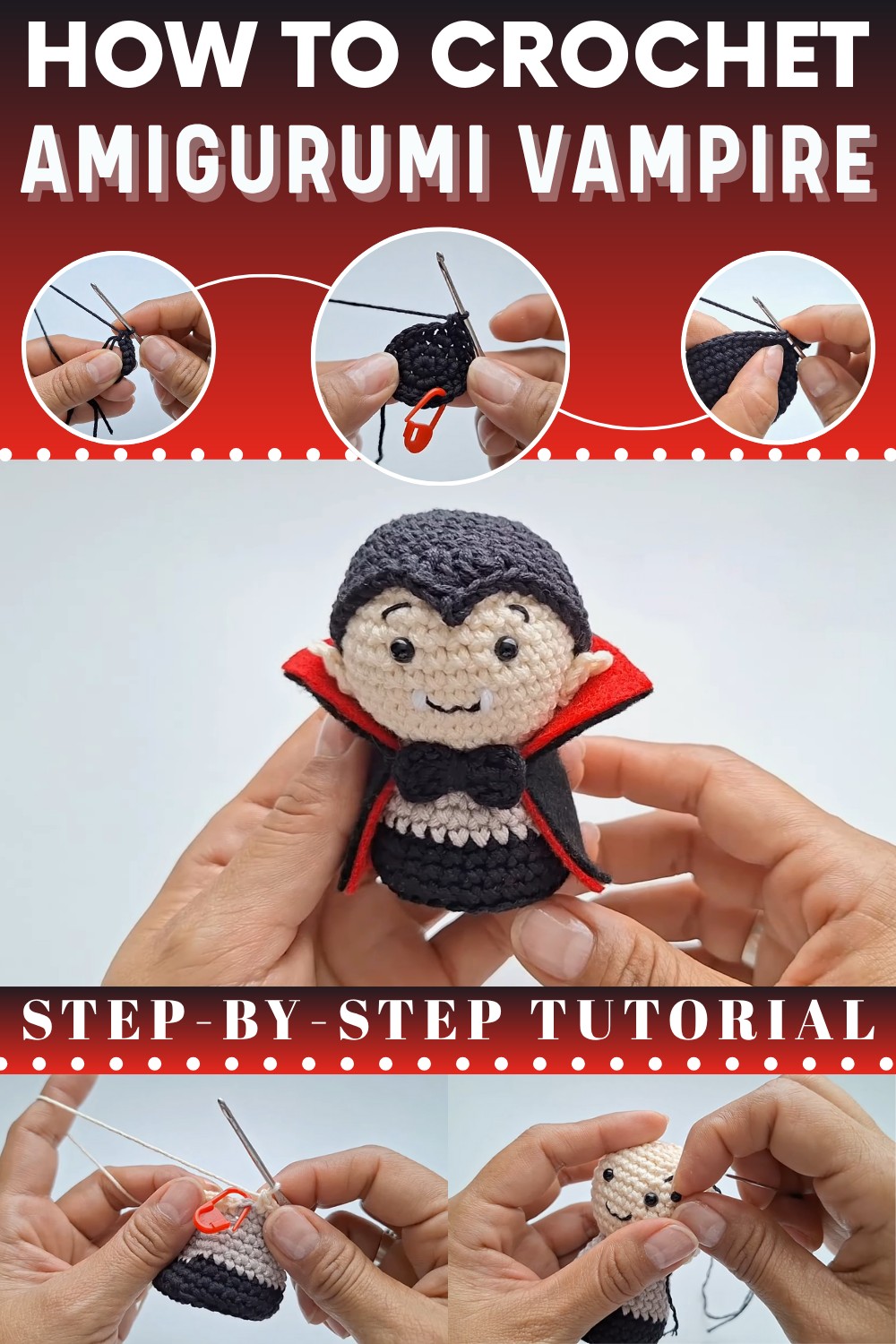 Crochet Amigurumi Vampire