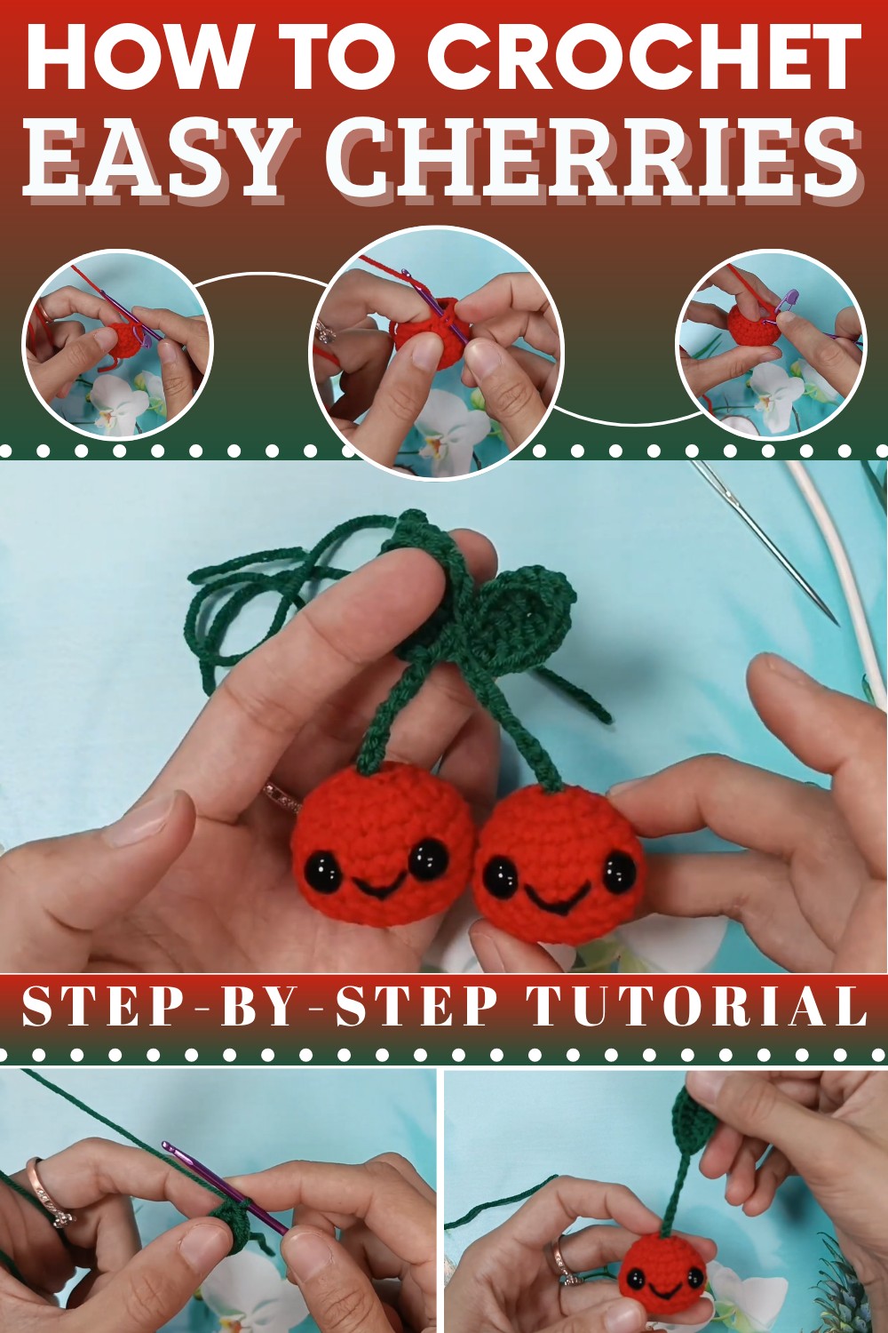 Crochet Cherries