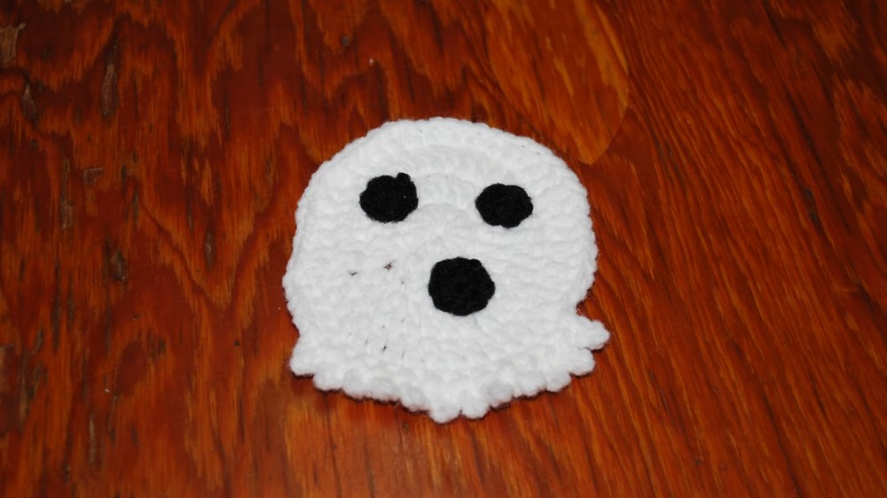 Crochet Ghost Coaster