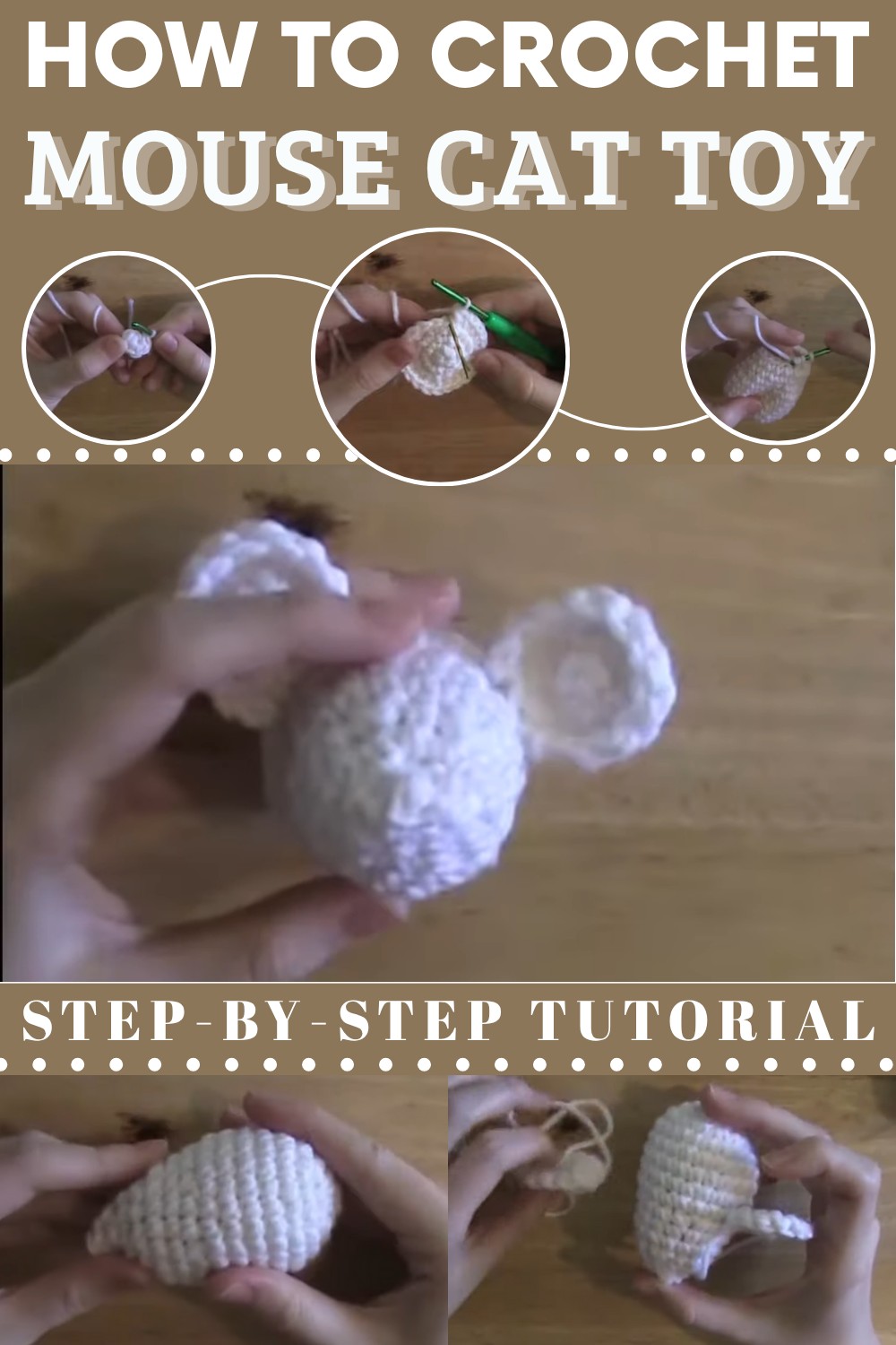Crochet Mouse Cat Toy