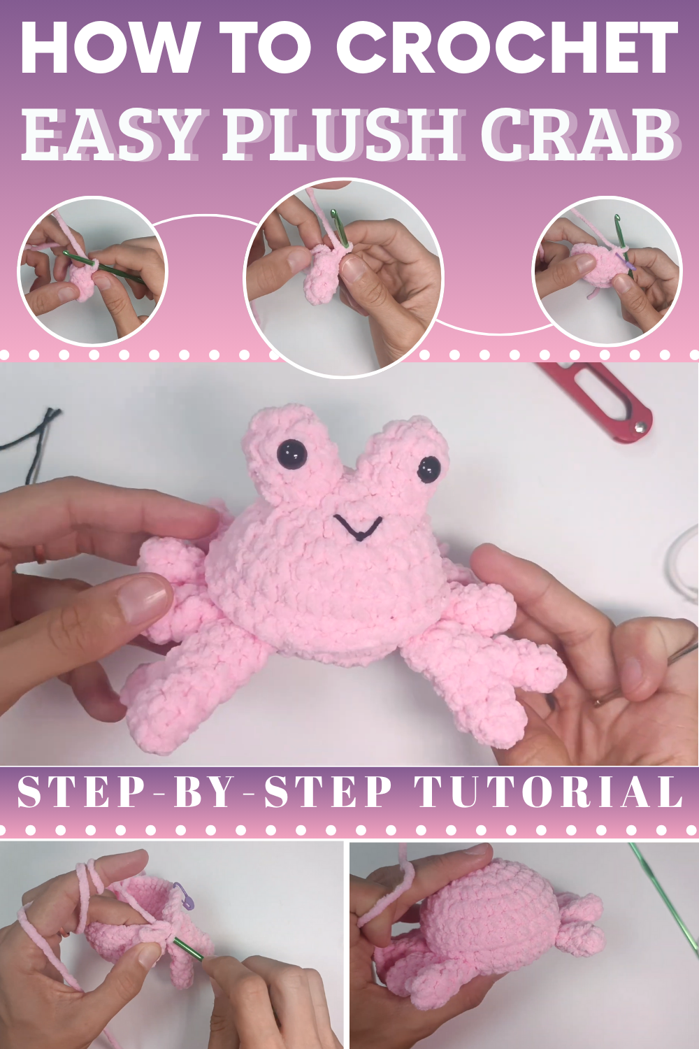Crochet Plush Crab