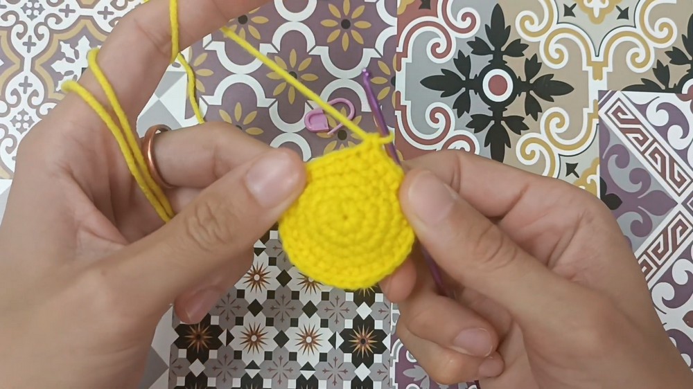 Crochet Chick Keychain