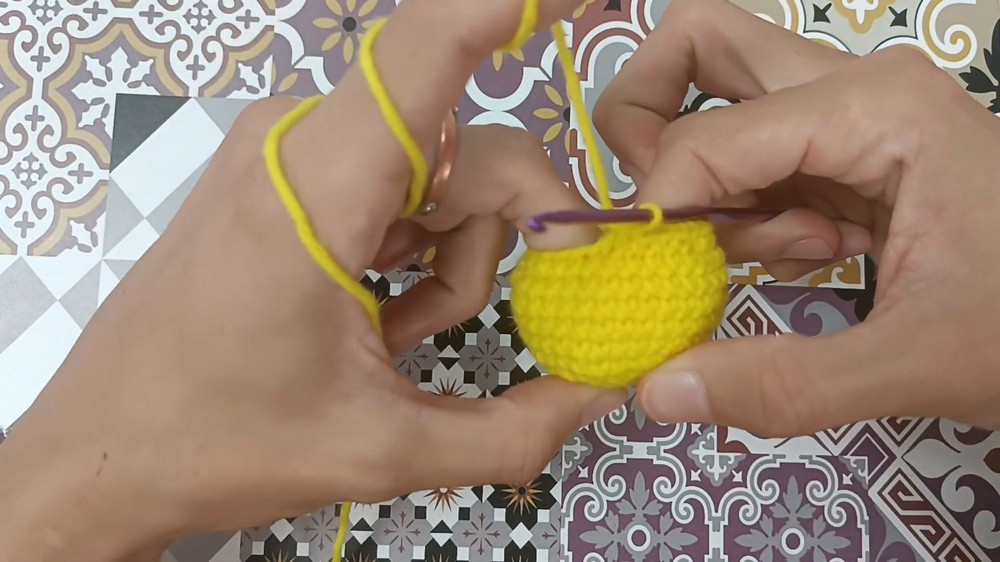 Crochet Chick Keychain