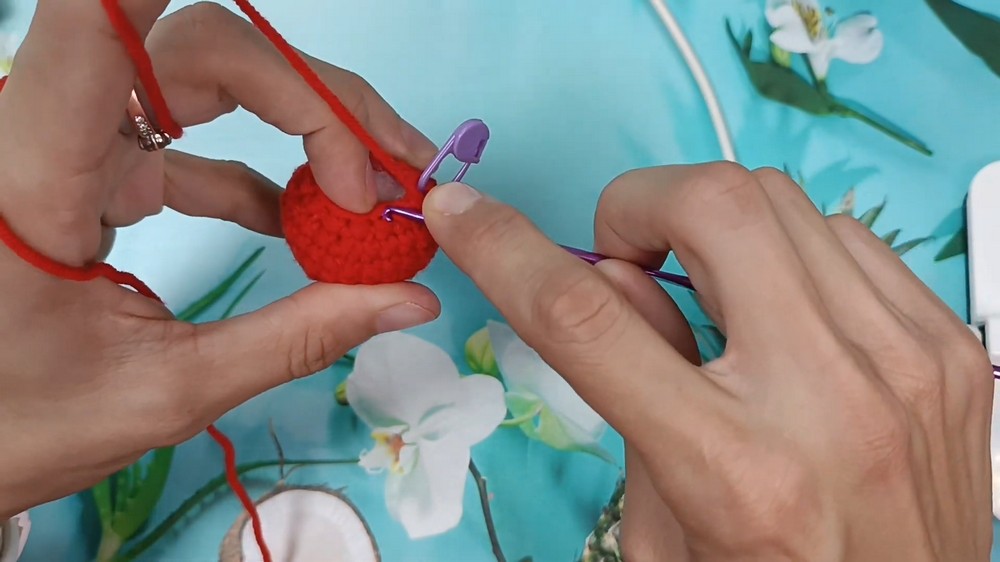 Crochet Cherries