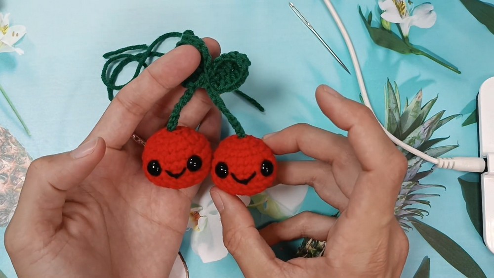 Crochet Cherries