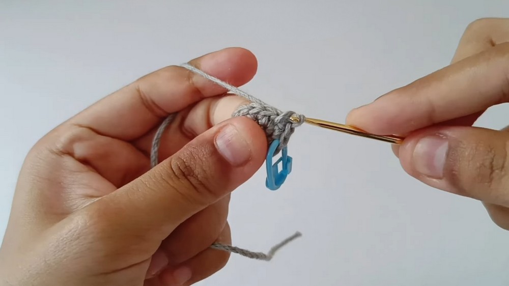 Crochet Whale Keychain