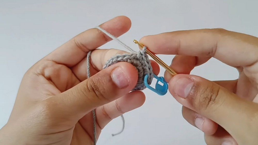 Crochet Whale Keychain