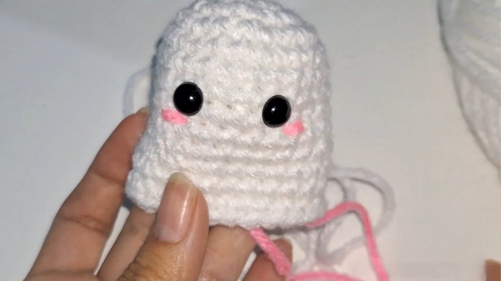 Crochet Amigurumi Ghost Hat