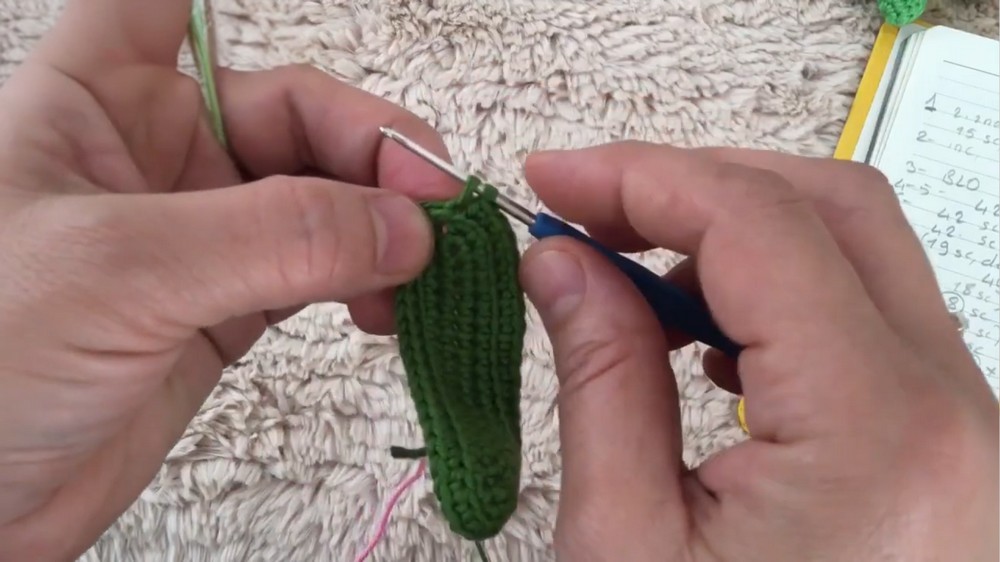 Crochet Watermelon Keychain