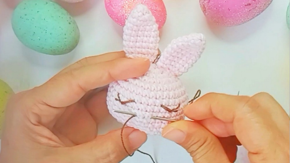 Crochet Bunny Keychain