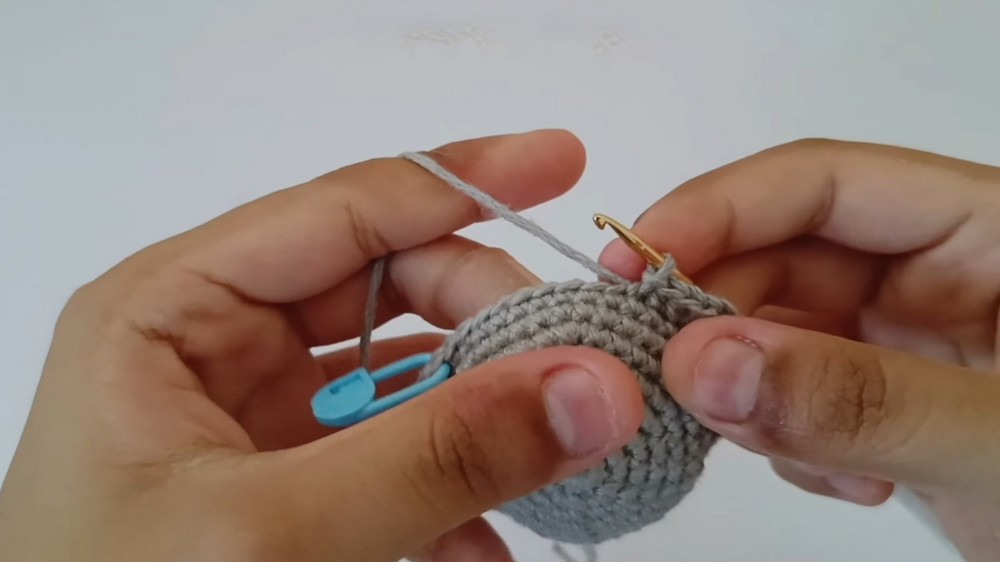 Crochet Whale Keychain