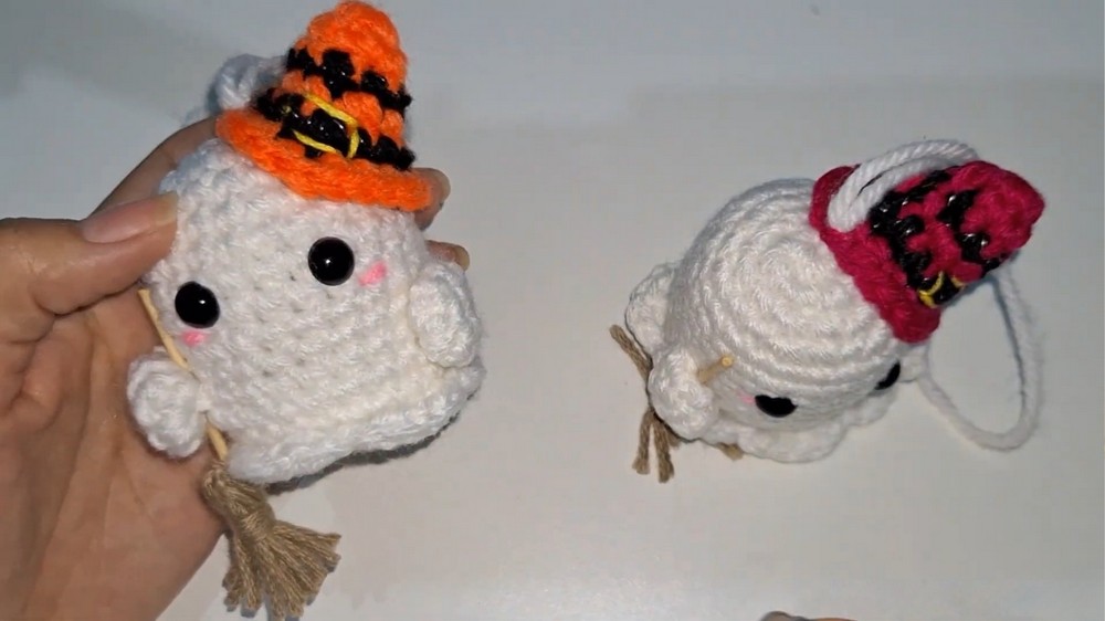 Crochet Amigurumi Ghost Hat