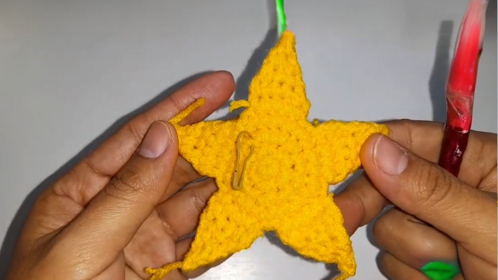 Crochet Christmas Star Hat