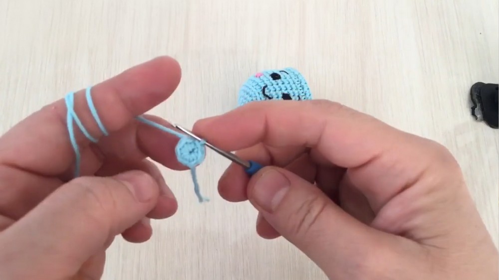 Crochet Knitted Cup Keychain