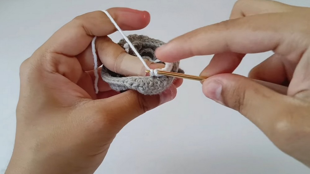 Crochet Whale Keychain