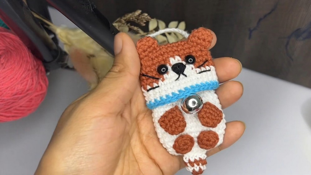 Crochet Kitten Keychain