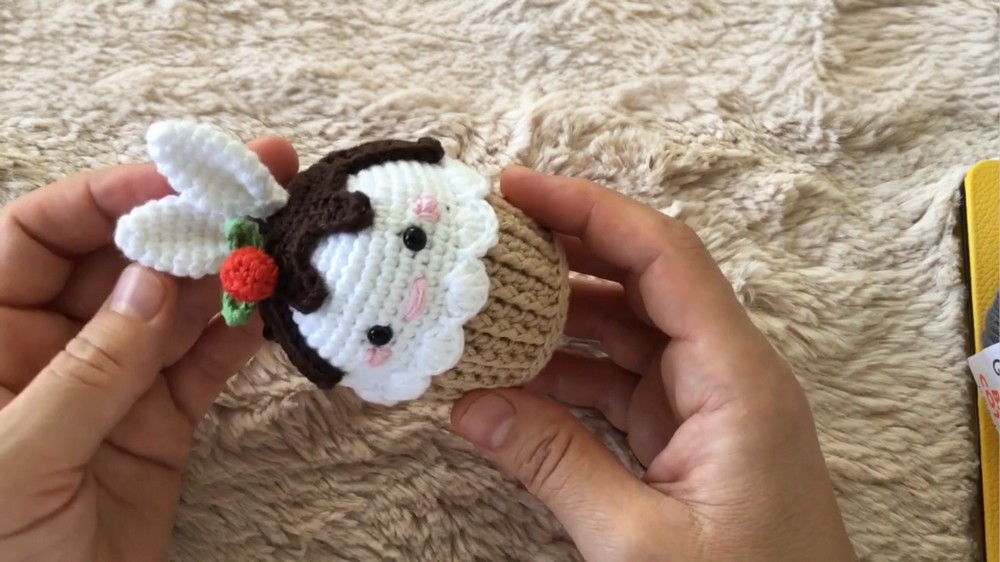 Crochet Bunny Cupcake
