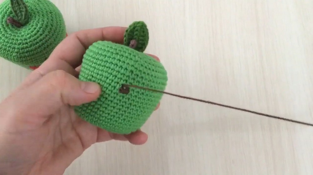 Crochet Fruit Green Apple