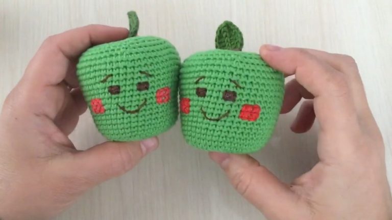 Crochet Fruit Green Apple