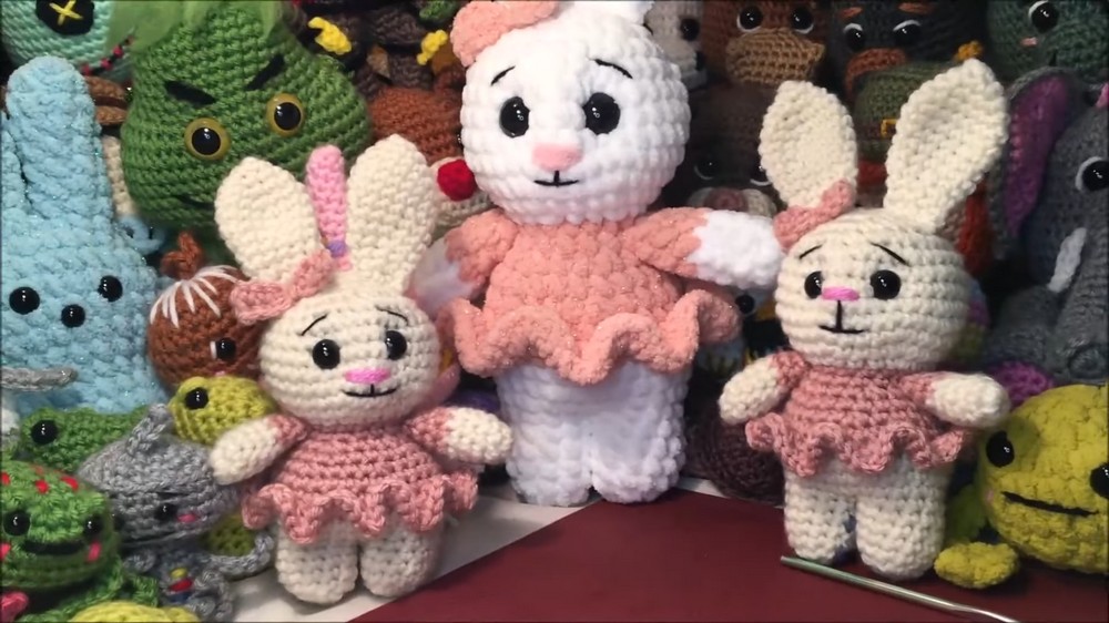 Crochet Bunny Rabbit In Skirt