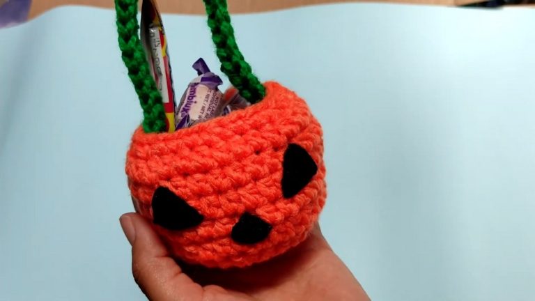 Crochet Pumpkin Basket