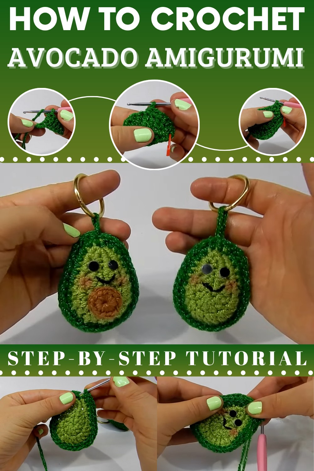 Crochet Avocado Amigurumi