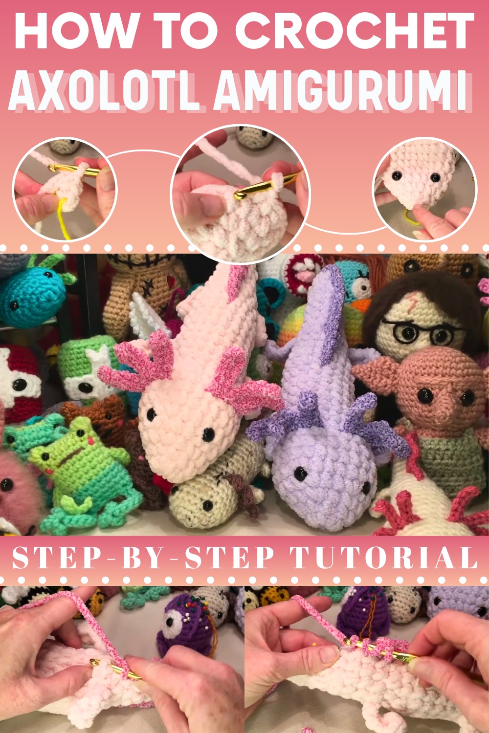 Crochet Axolotl Amigurumi