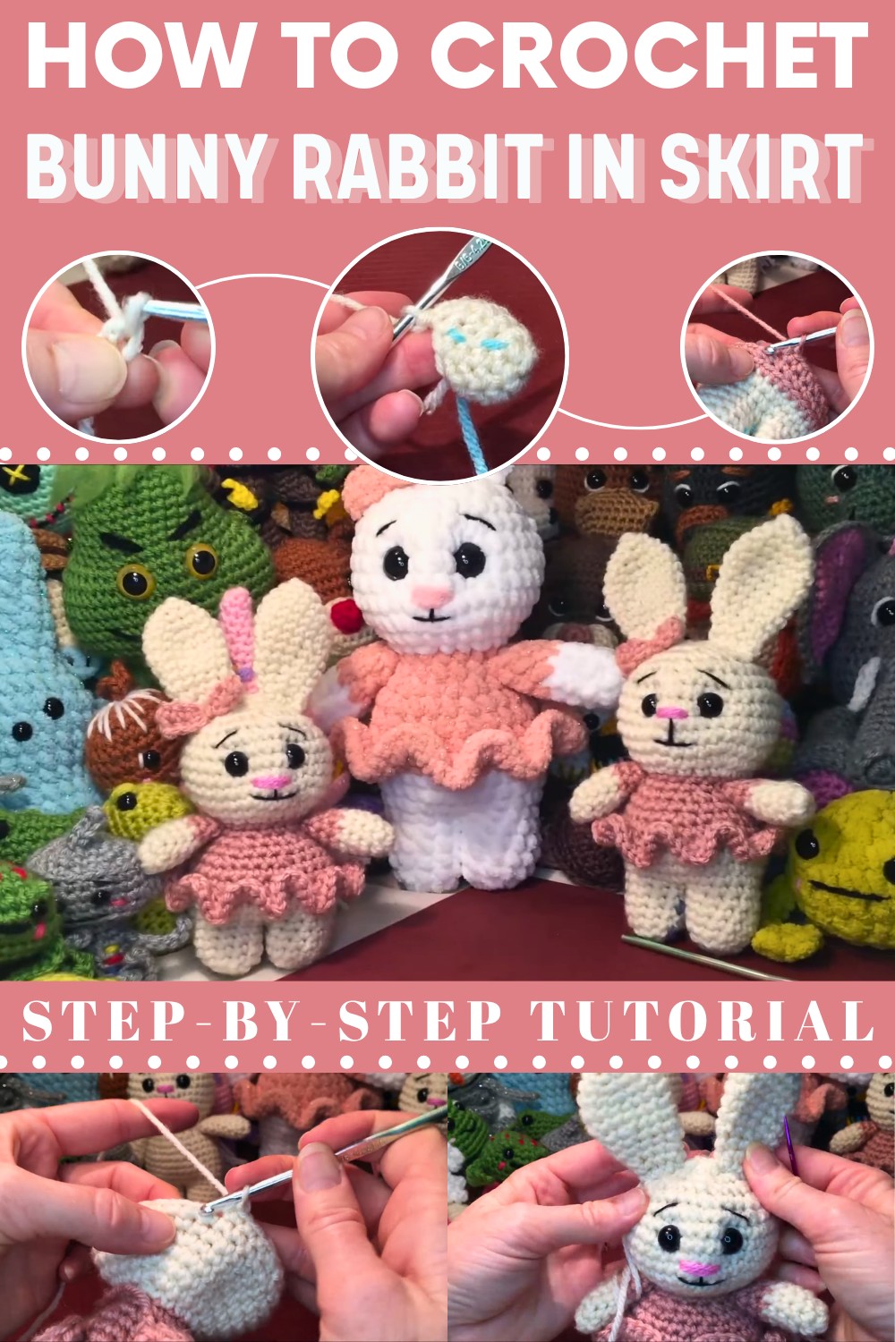 Crochet Bunny Rabbit In Skirt