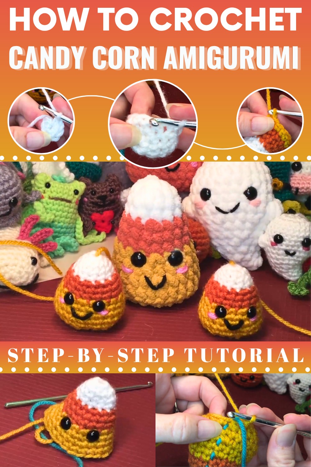 Crochet Candy Corn Amigurimi