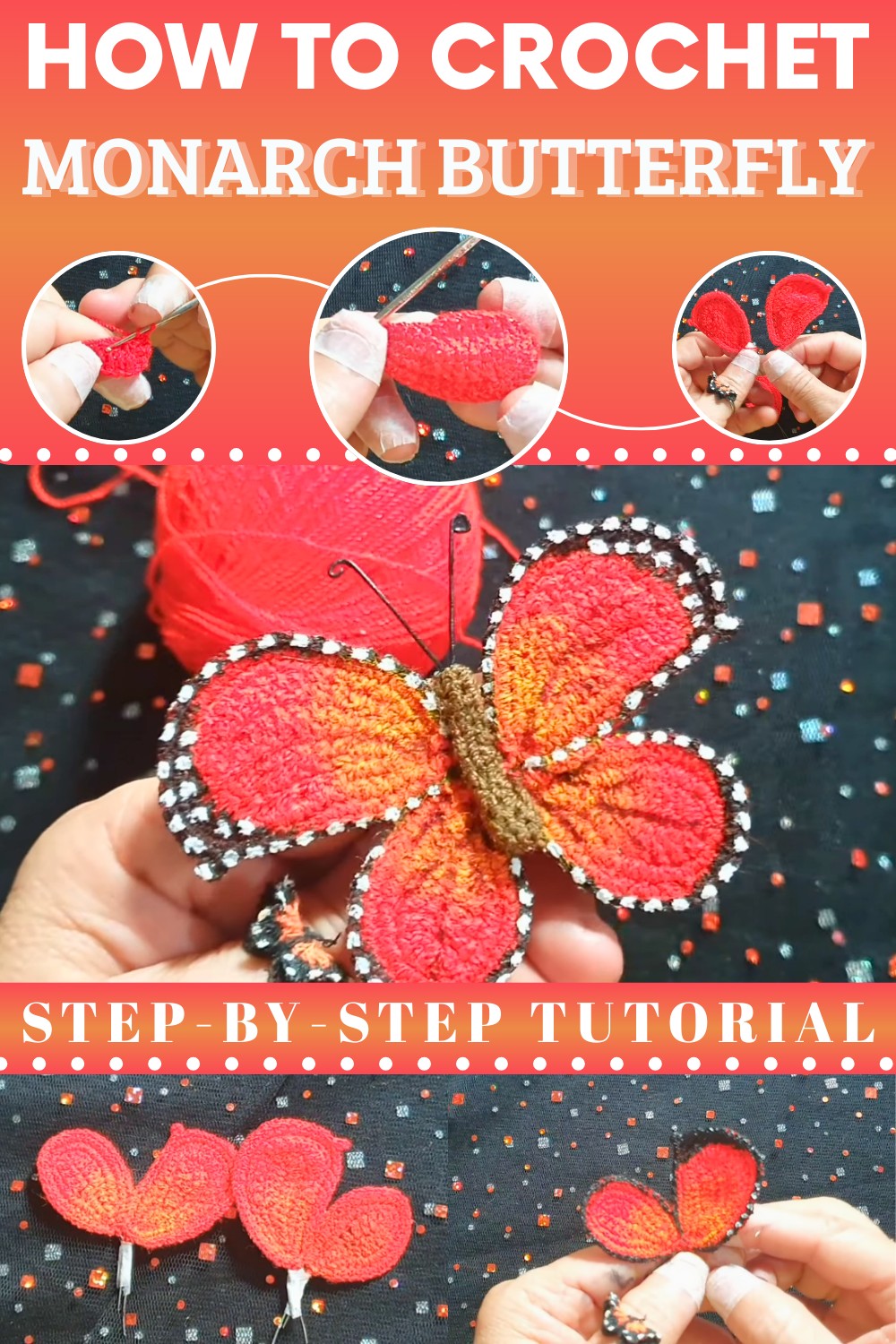 Crochet Monarch Butterfly