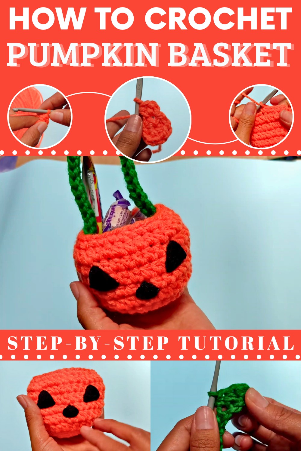 Crochet Pumpkin Basket