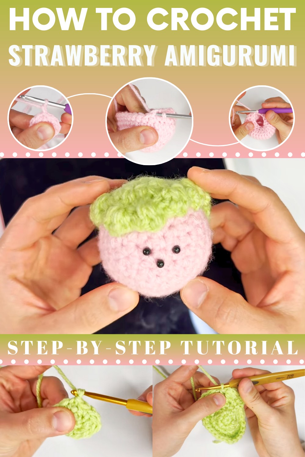 Crochet Strawberry Amigurumi