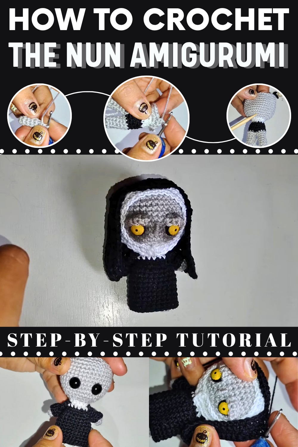 Crochet The Nun Amigurumi