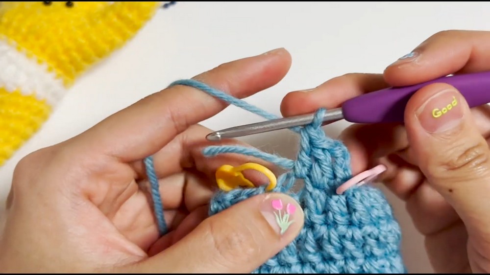 Crochet Banana Blue Overalls