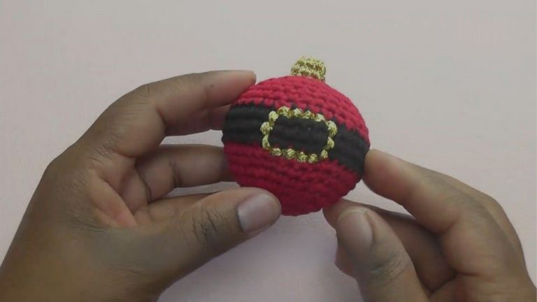 Crochet Santa Ball Christmas