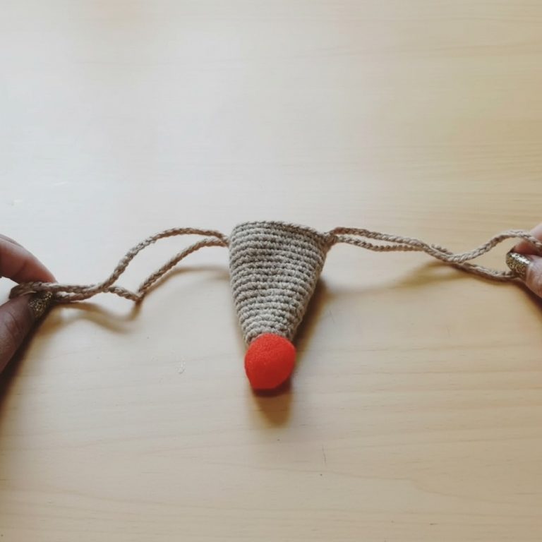 Fabulous Free Crochet Reindeer Nose for Kids Pattern for Family Fun