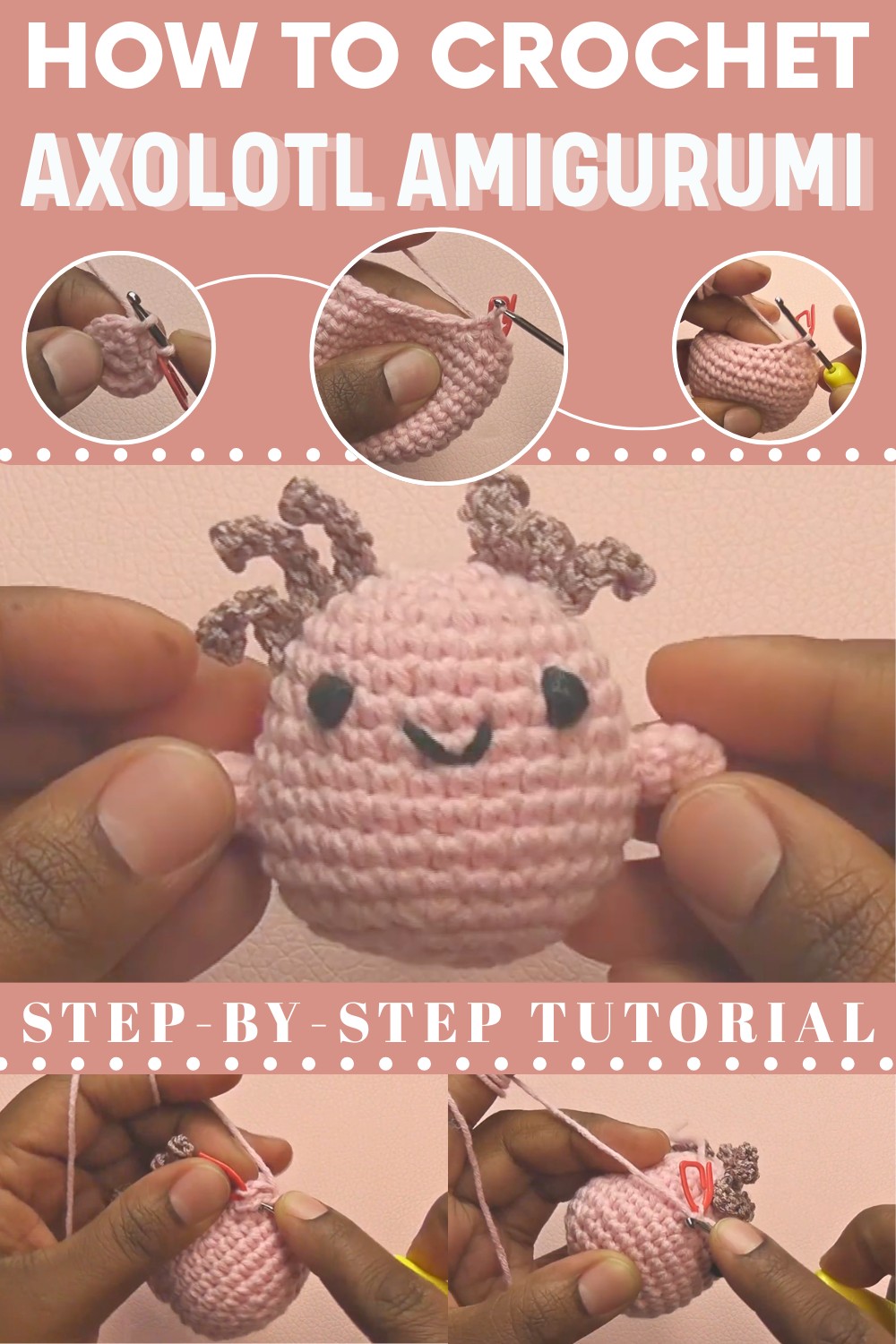Crochet Axolotl Amigurumi