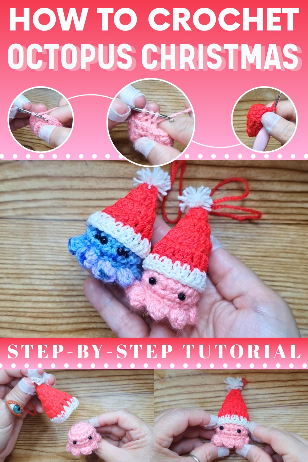Crochet Octopus Christmas