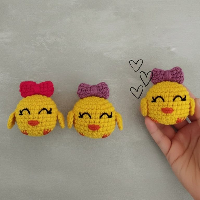 Adorable Crochet chick keychain tutorial You’ll Love