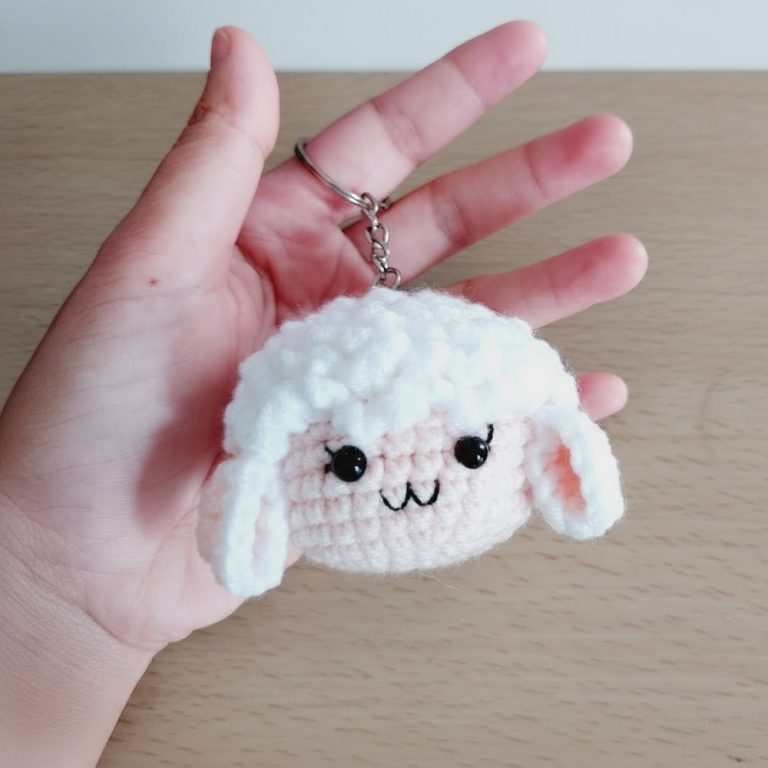 Amazing Sheep Head Keychain Amigurumi Crochet Tutorial