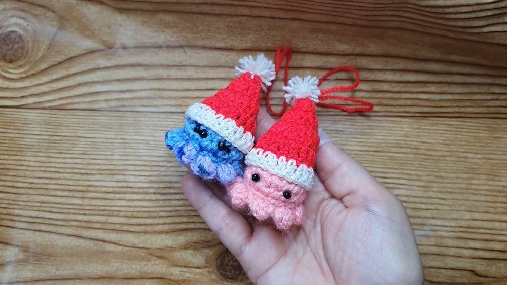 Crochet Octopus Christmas