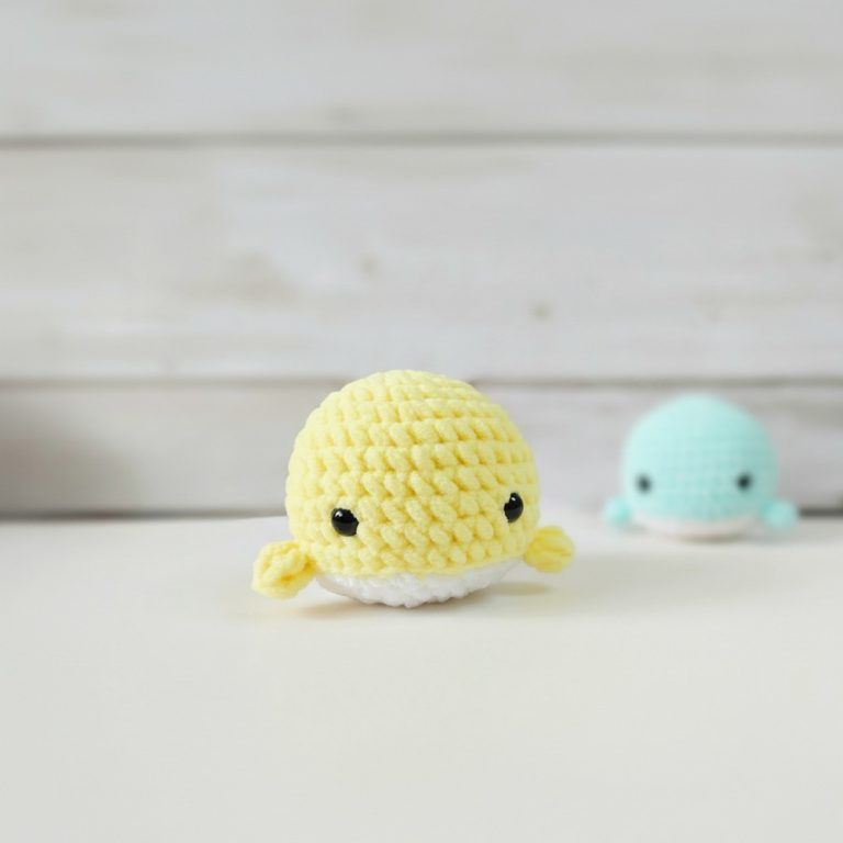 Chic Crochet 6 Soft Figure Whales Pattern For Ocean Fun