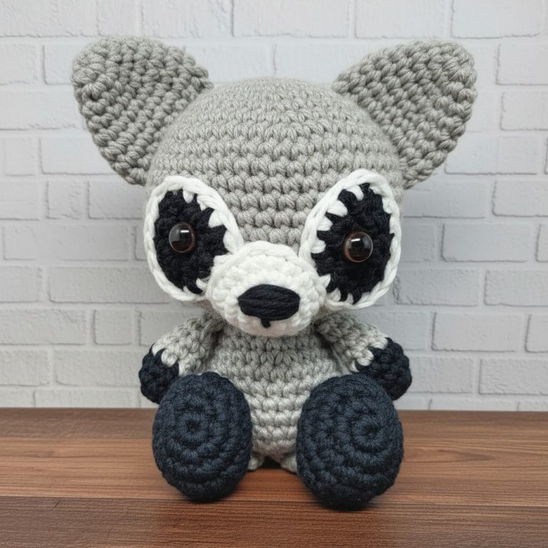 Cozy Crochet 6 Raccoons Amigurumi Pattern Perfect for Playrooms